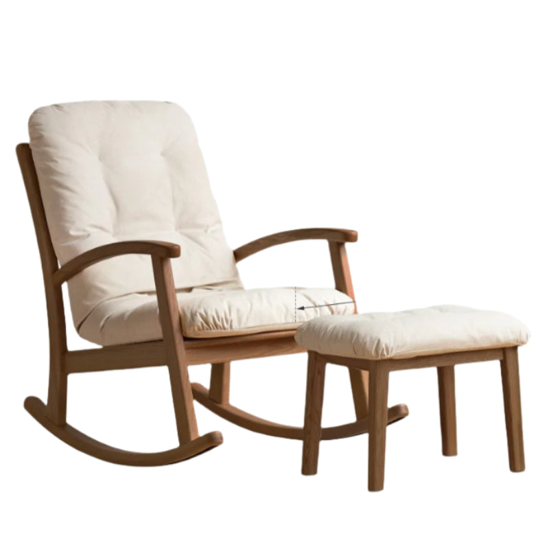 Oak Solid Wood Sofa Modern Lounge Chair.