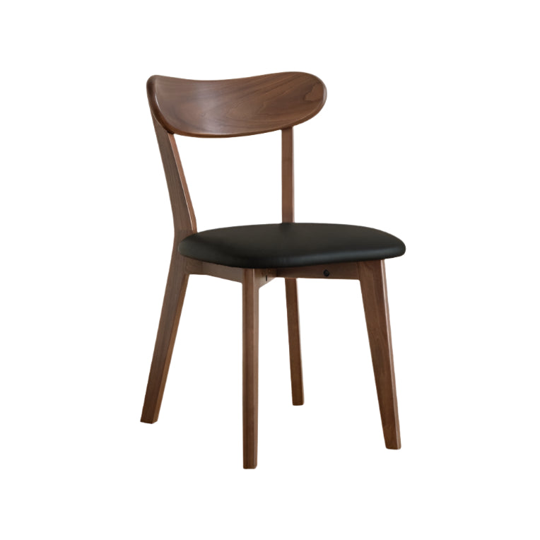 Black Walnut Solid Wood Soft Back Dining Chair