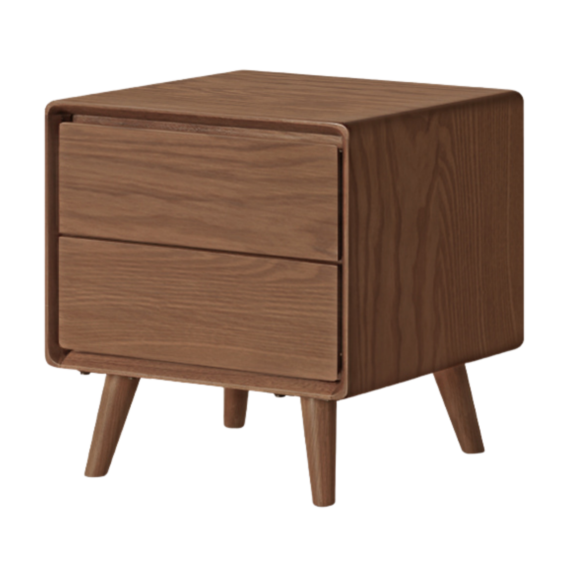 Black Walnut, Ash, Oak Solid Wood Classic Nightstand.