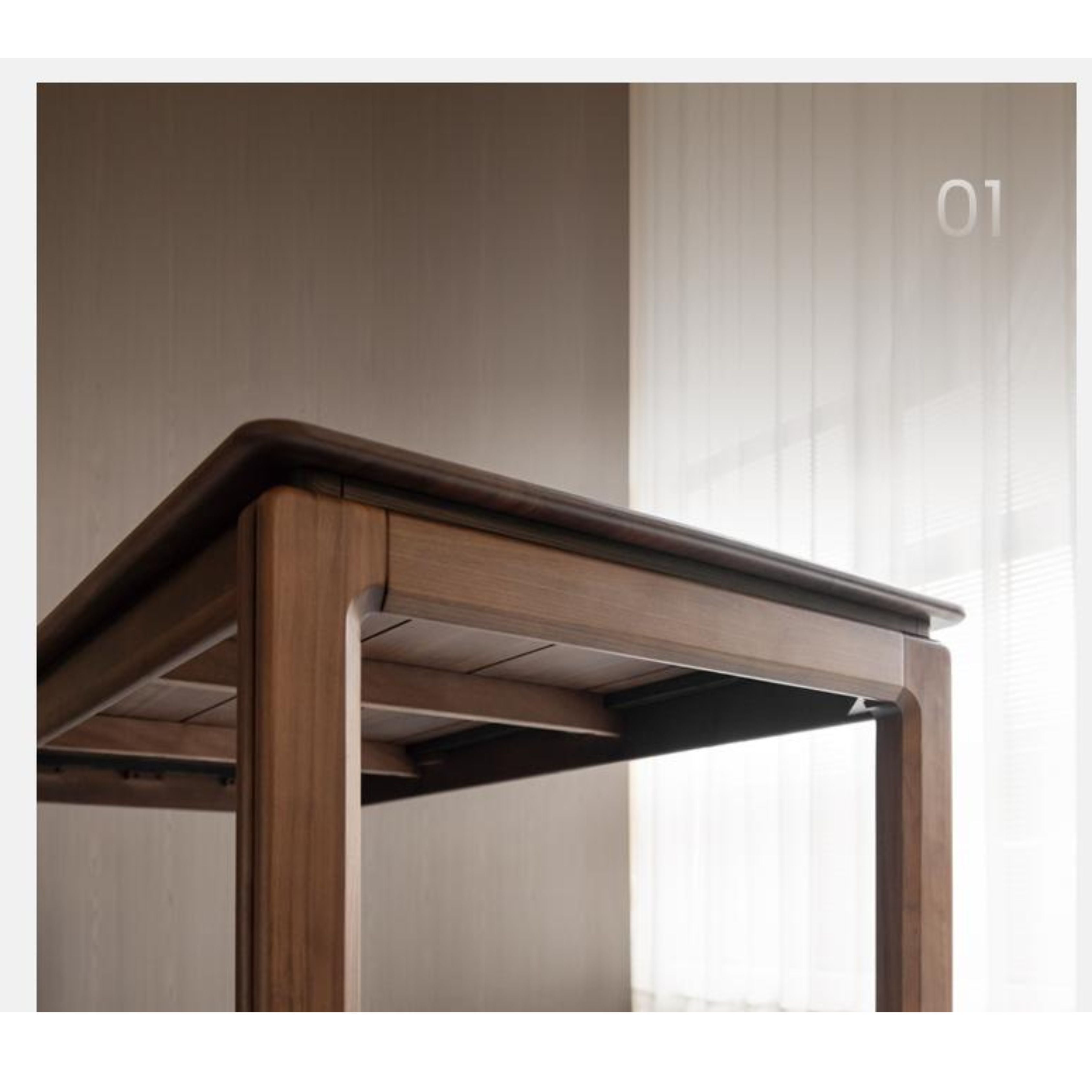 Oak Solid Wood Light Luxury Dining Table