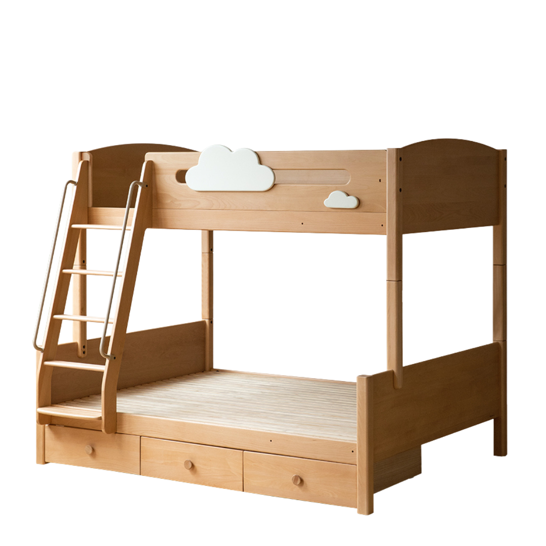 Beech Solid Wood Children's Bunk Bed
