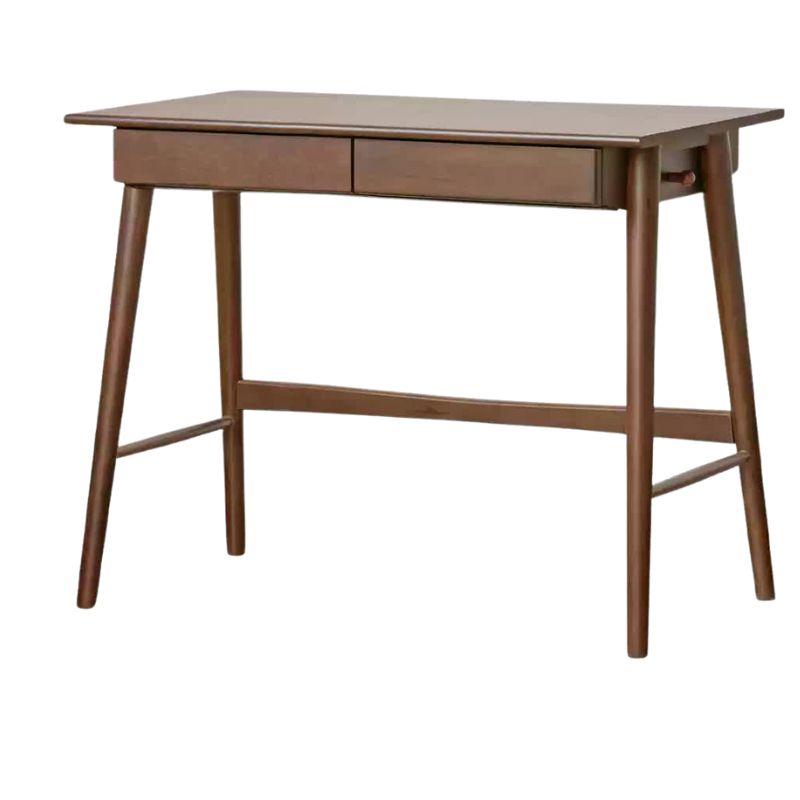 Solid Rubberwood Storage Office Desk