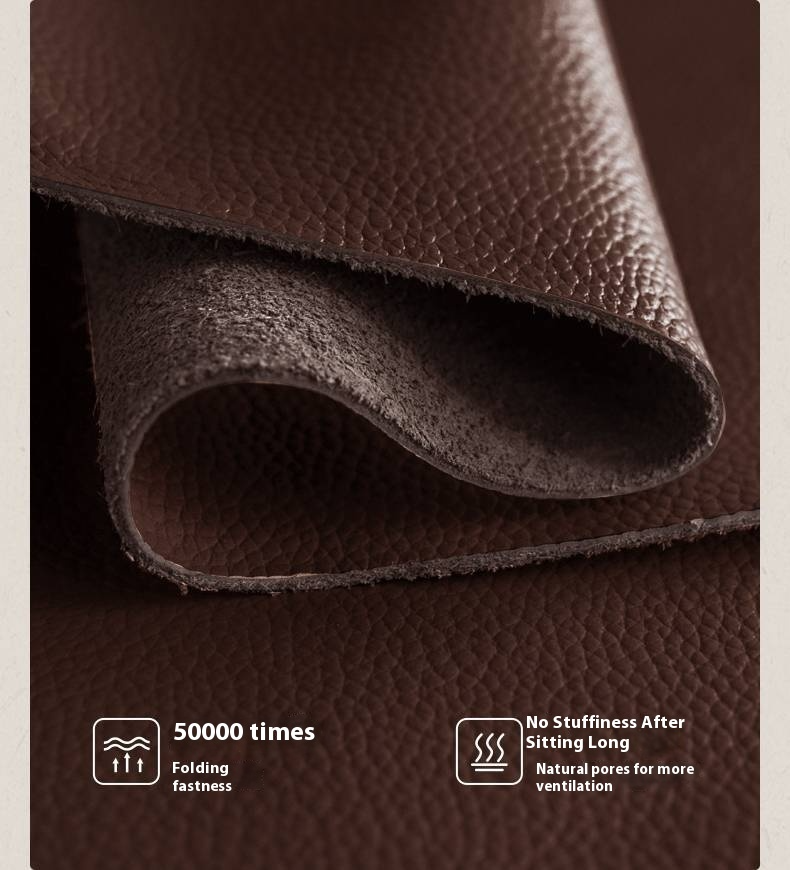 Leather Soft Bed French Retro Style