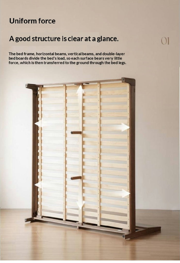 Oak Solid Wood Bed Modern