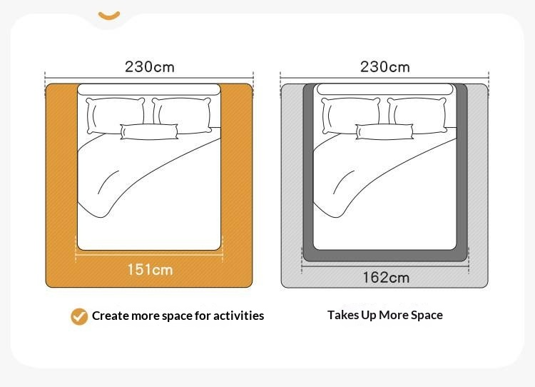 European Beech Solid Wood Bed — Nordic Minimalist Style
