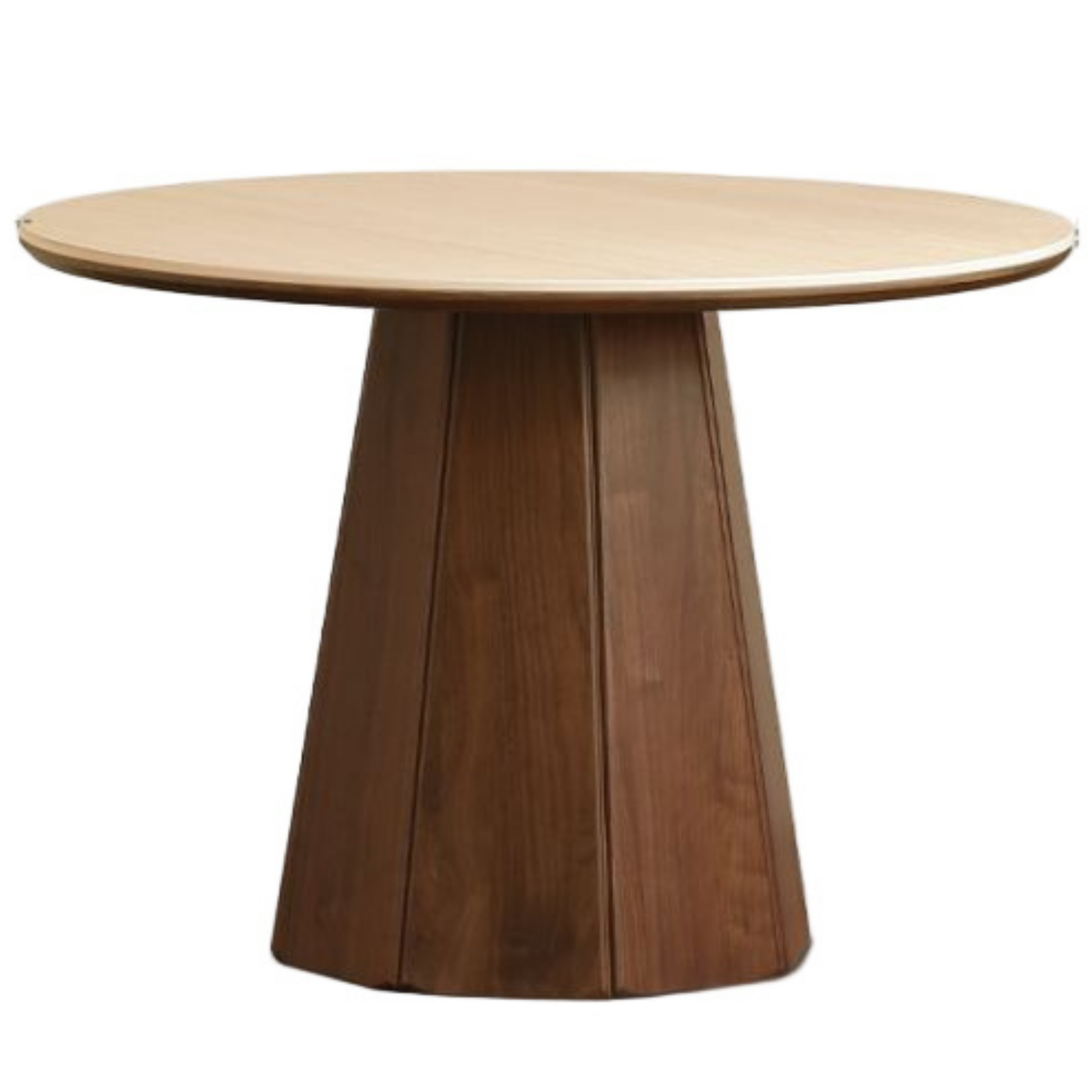 Black Walnut Solid Wood Round Slab Dining Table