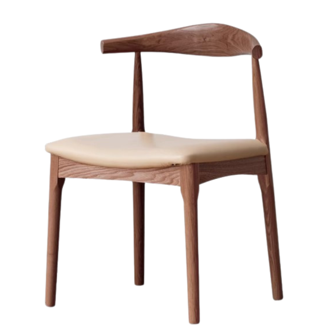 set 4 pcs Ash, Oak Solid Wood-Horn Chair