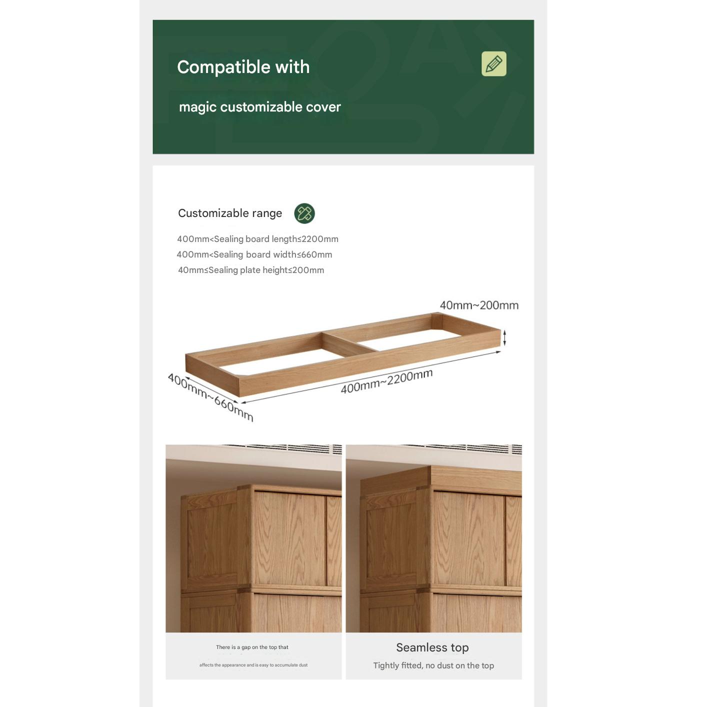 Oak Solid Wood Modern Storage Wardrobe.