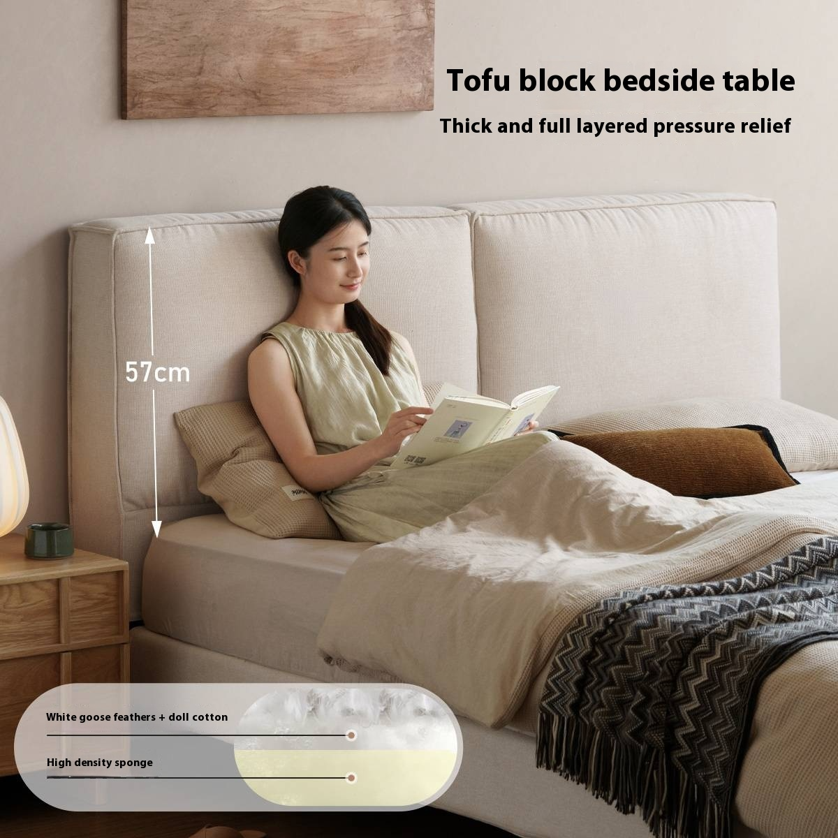 Fabric Suspended Bed Wabi Sabi Style