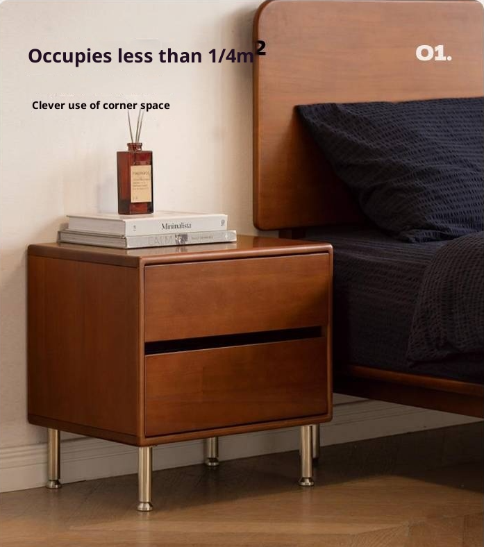 Poplar Solid Wood Bedroom Vintage Style Combination Set