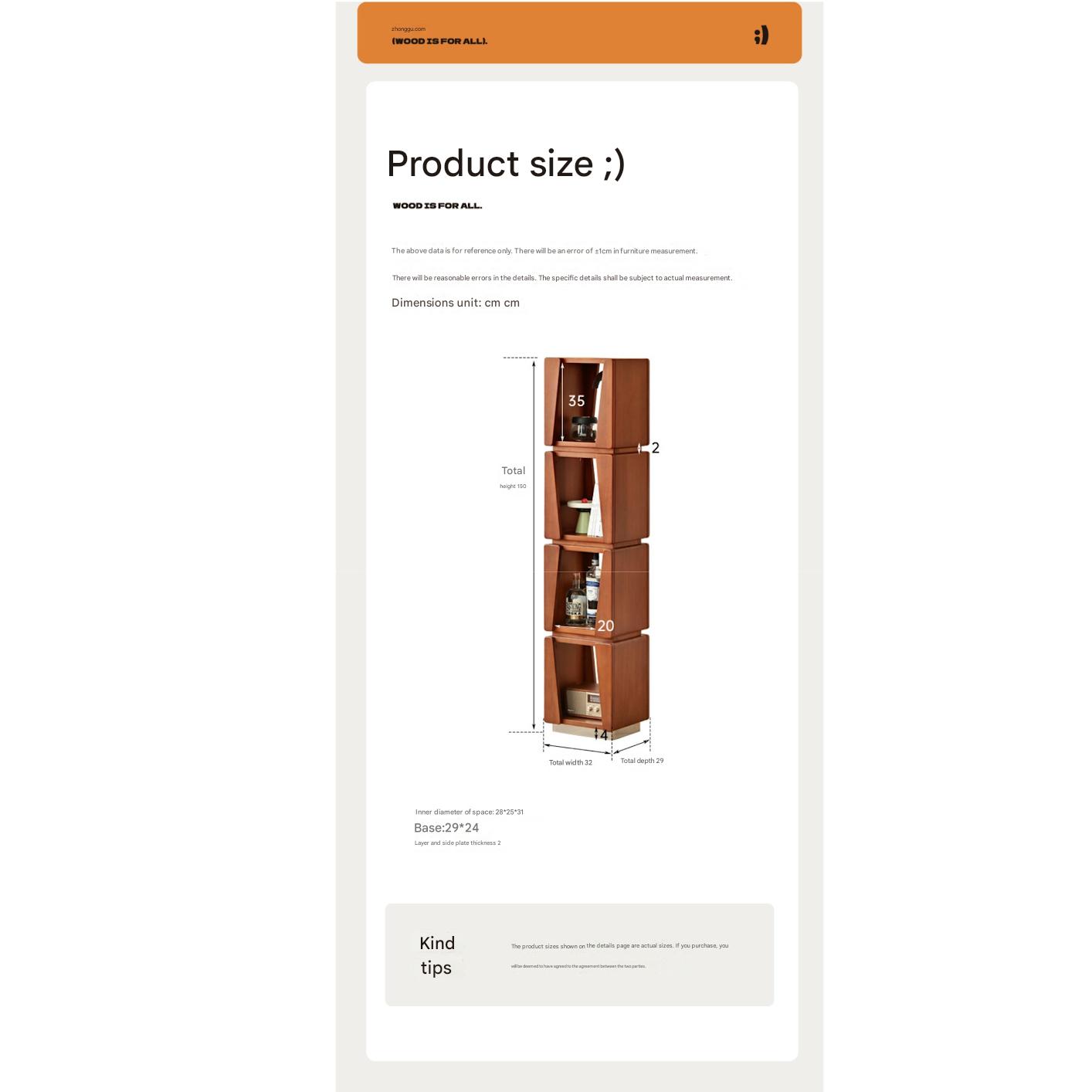 Poplar Solid Wood Bauhaus Bookshelf.