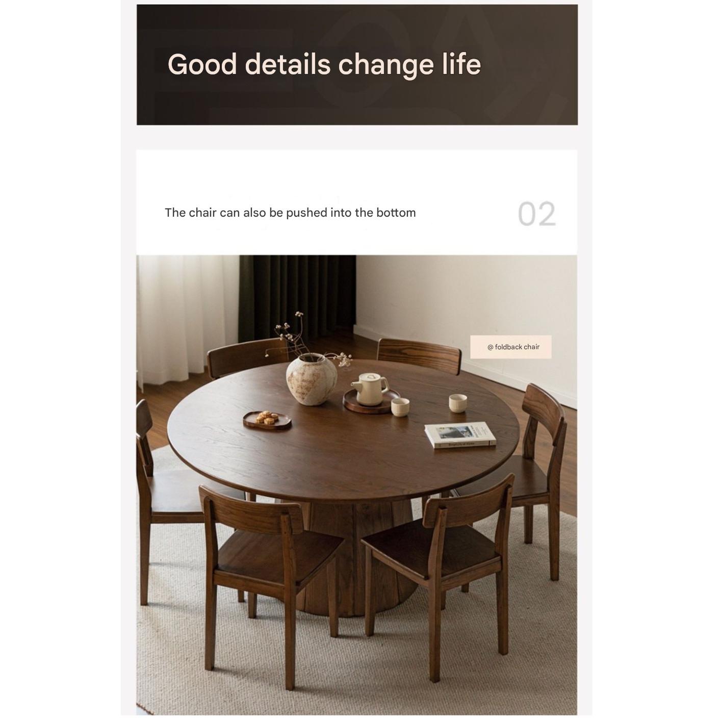 Ash, Black Walnut Solid Wood Modern Large Dining Table