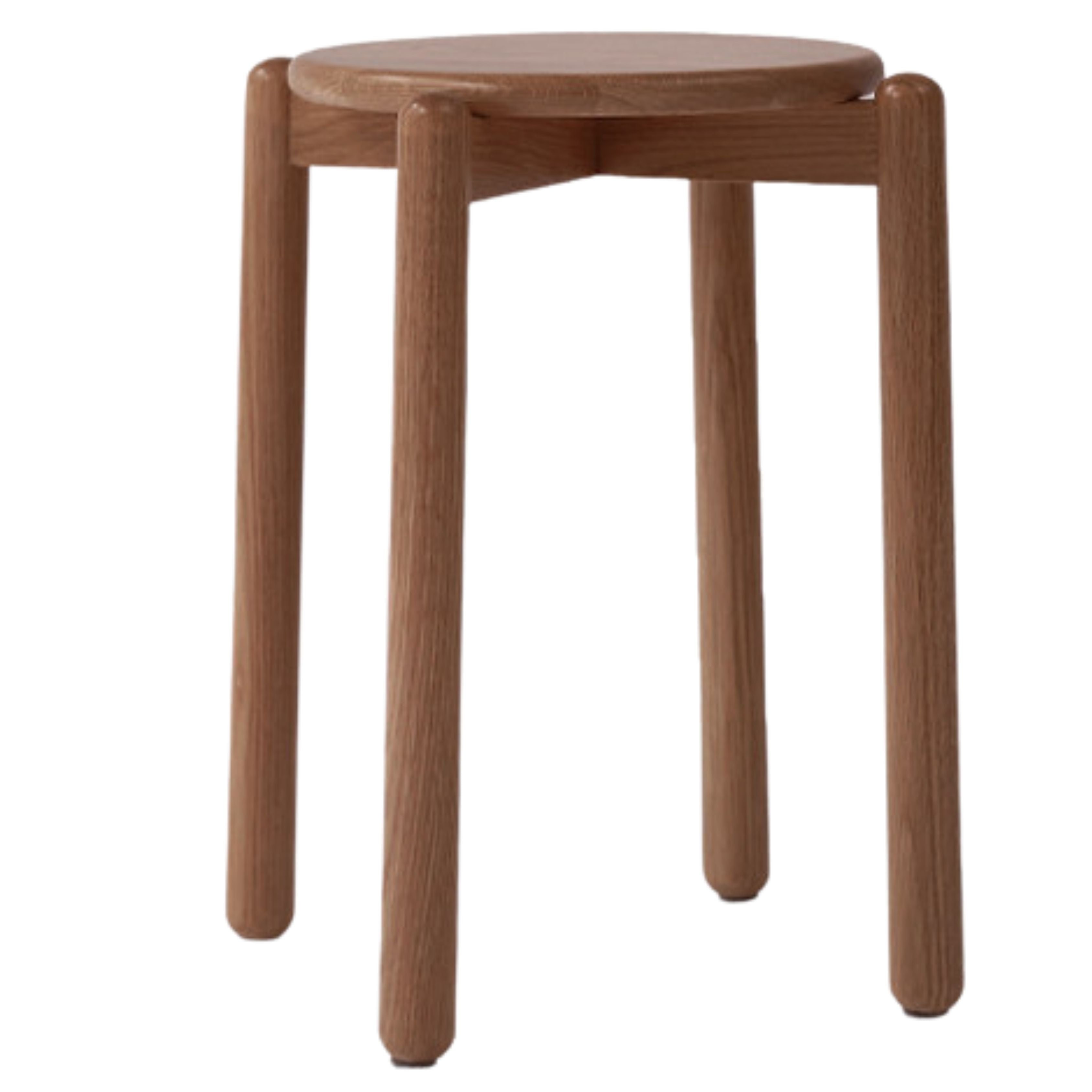 Black Walnut, Ash, Oak, Beech, Cherry Solid Wood, Solid RubberWood Stackable Small Stool