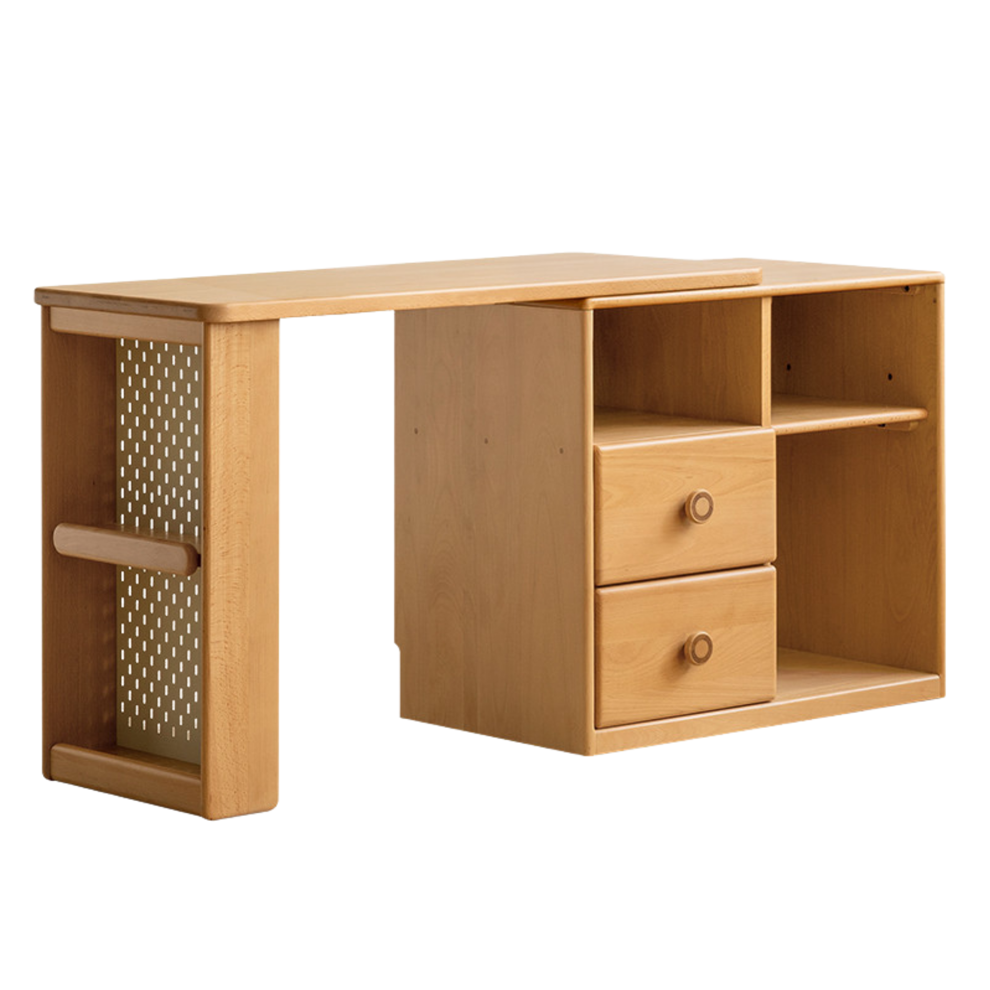 Beech Solid Wood Telescopic Student Writing Desk
