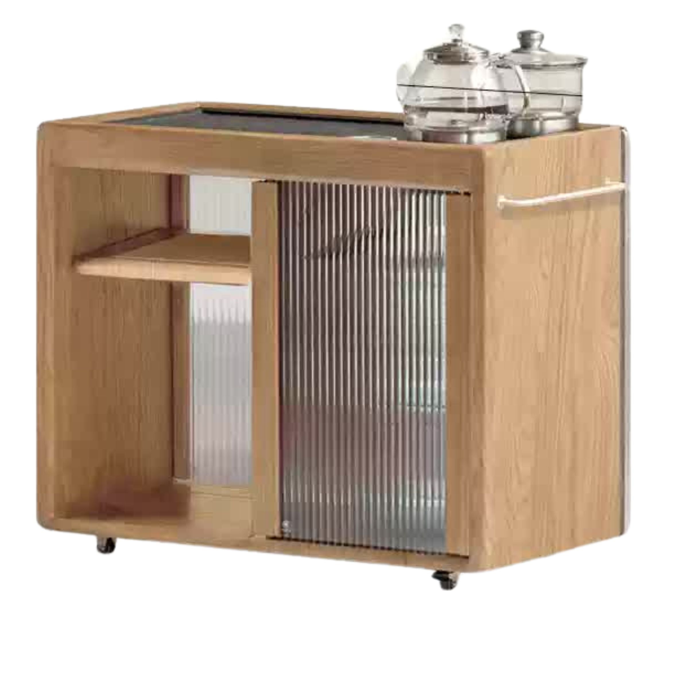 Ash Solid Wood Modern Dual-Purpose Tea Table.