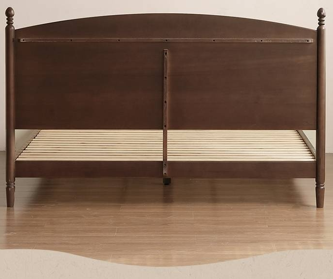 Poplar Solid Wood French Retro Bed