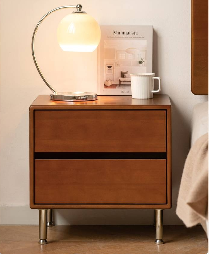 Poplar Solid Wood Bedroom Vintage Style Combination Set