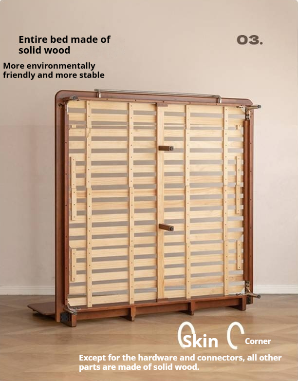 Poplar Solid Wood Bedroom Vintage Style Combination Set