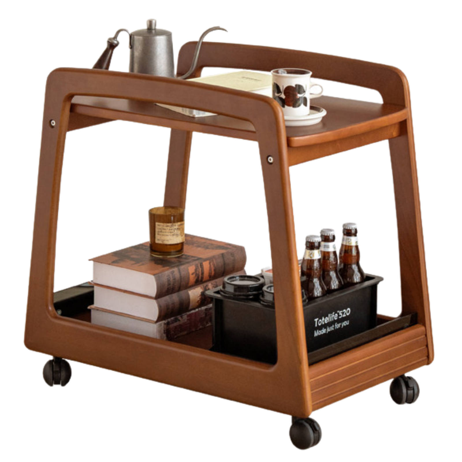 Poplar Solid Wood Antique Style Side Table