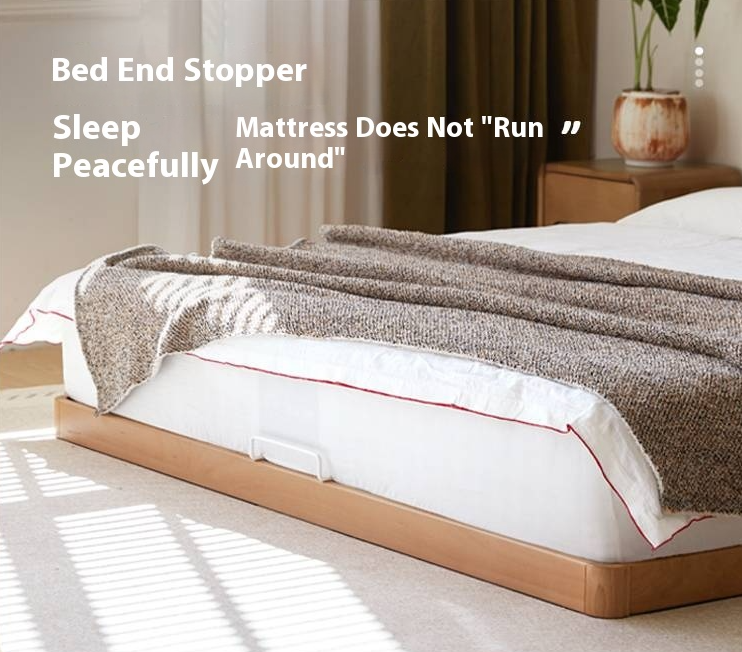 Beech Solid Wood Bed – Platform Bed with Soft Upholstery