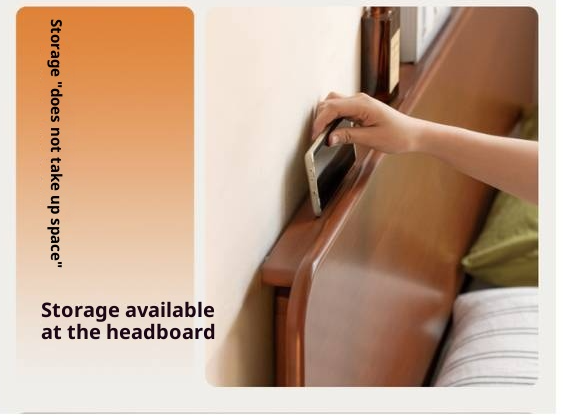 Poplar Solid Wood Bedroom Vintage Style Combination Set