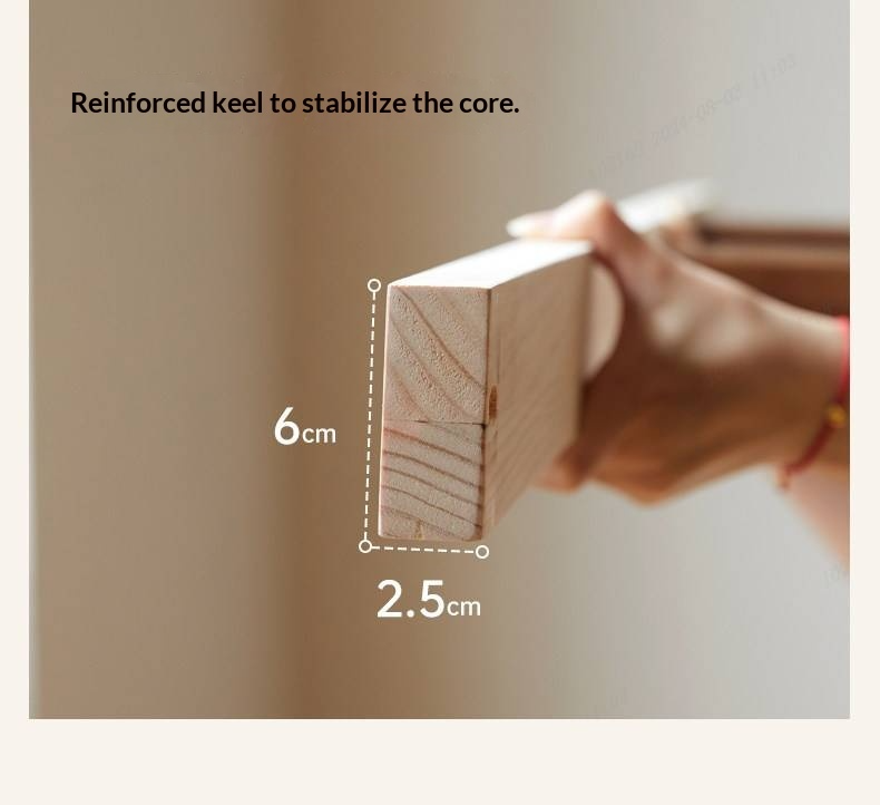 Oak Solid Wood Bed — Simple Style with Multifunctional Upholstered Design