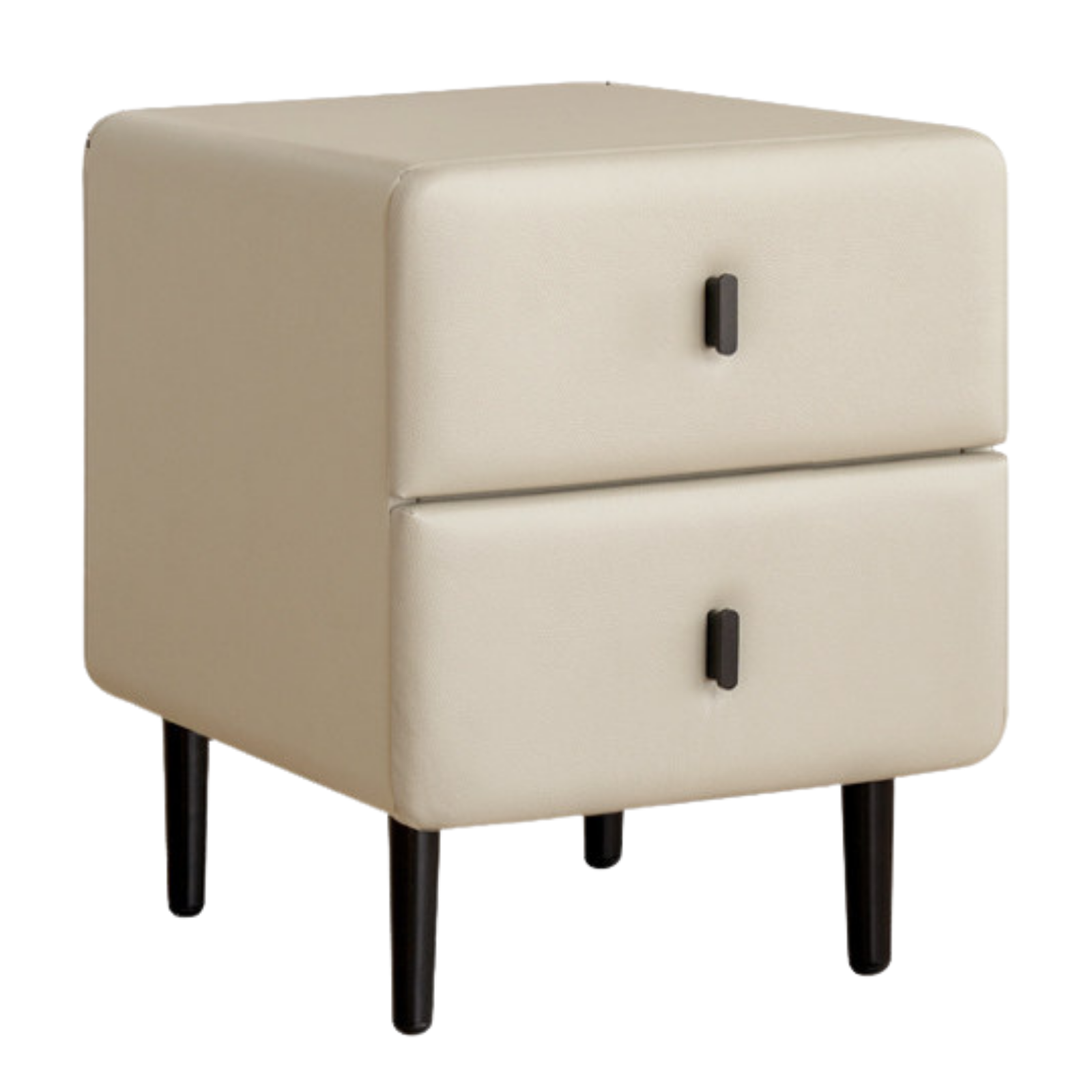 Cream Upholstered Nightstand