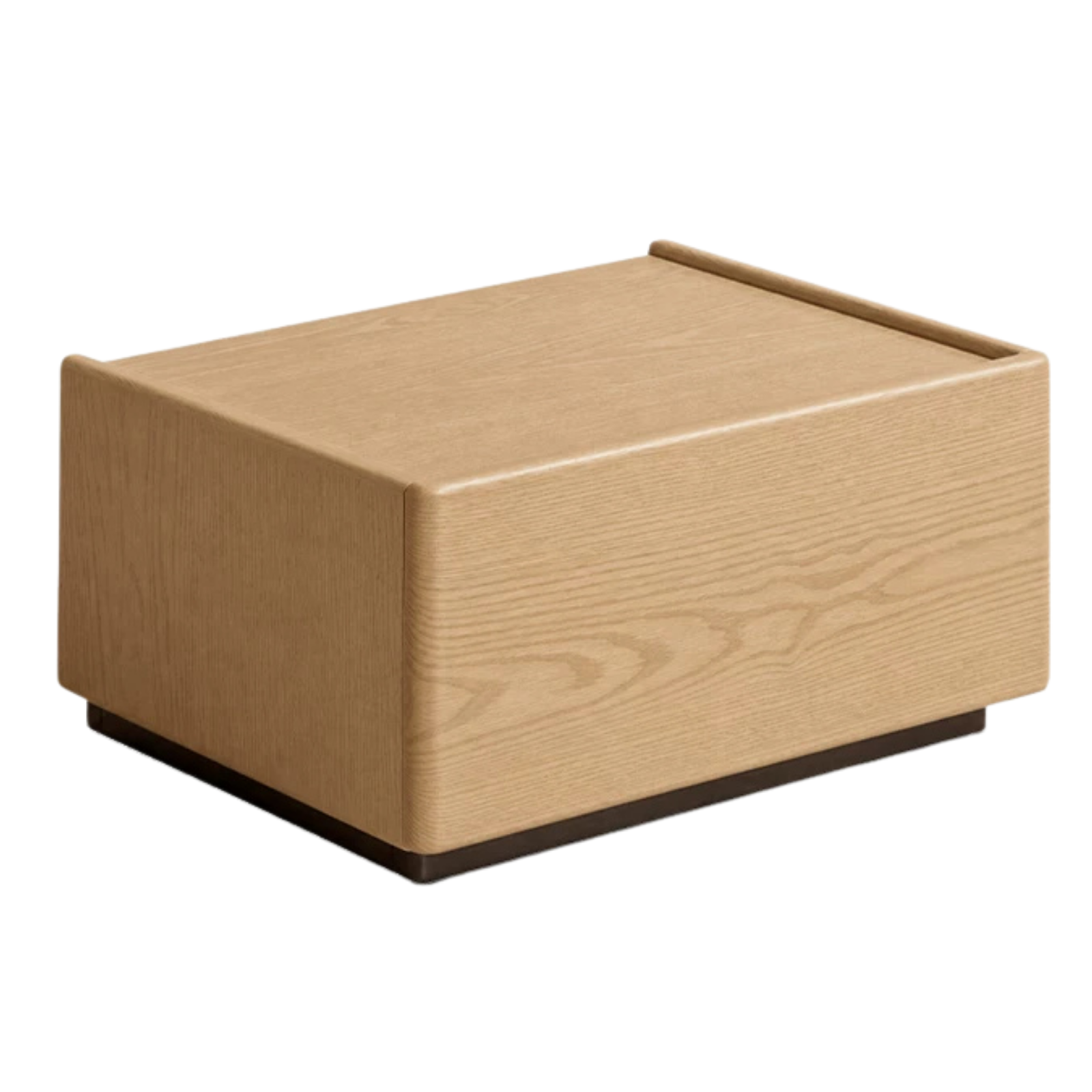 Oak, Ash Solid Wood, Solid RubberWood Light Luxury Side Cabinet