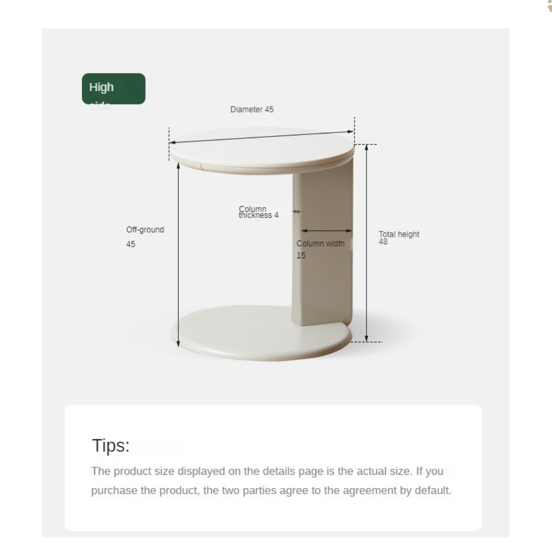 Poplar Solid Wood Rock Plate Combination Coffee Table.