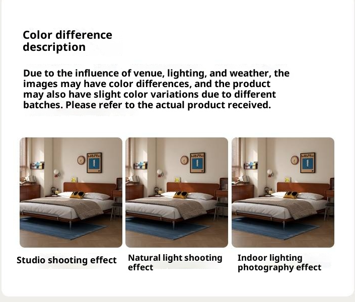 Poplar Solid Wood Bedroom Vintage Style Combination Set