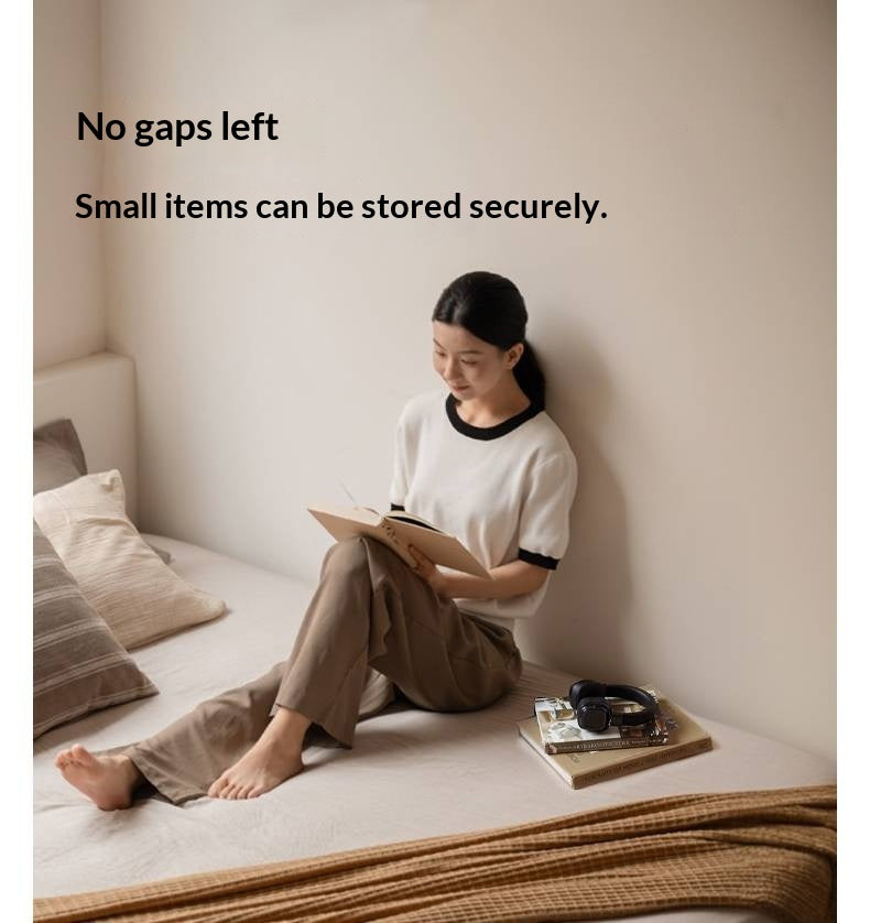 Oak Solid Wood Modern Platform Bed, Headboard-Free Box Bed