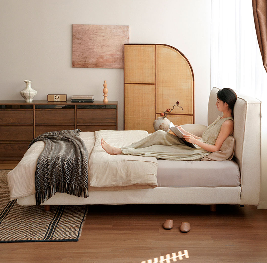 Fabric Suspended Bed Wabi Sabi Style