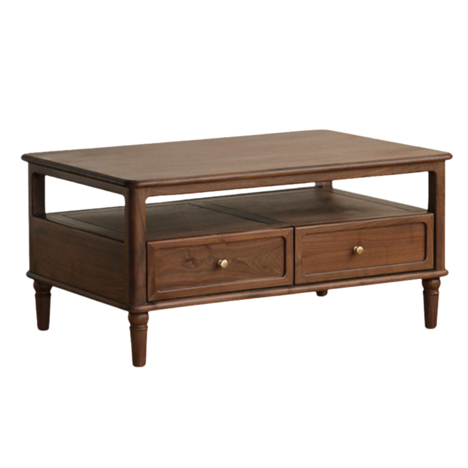 Black Walnut, Ash Solid Wood American Retro Coffee Table