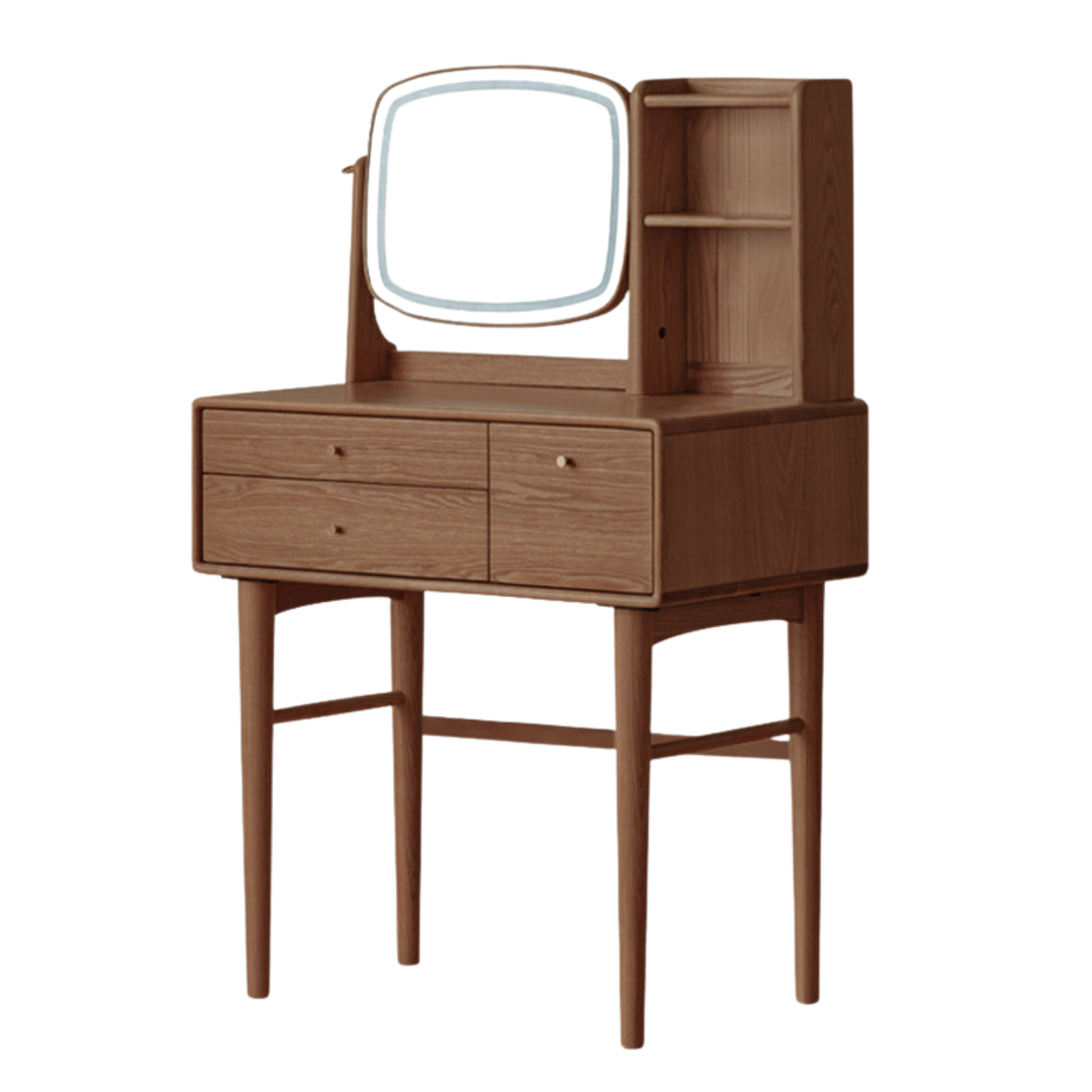 Ash Solid Wood Modern Style Vanity Table Multi Functional.