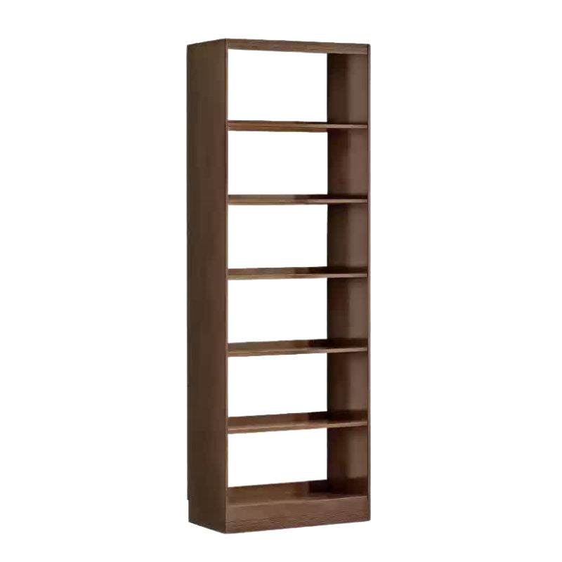 Rubber solid wood bookshelf floor rack storage cabinet.