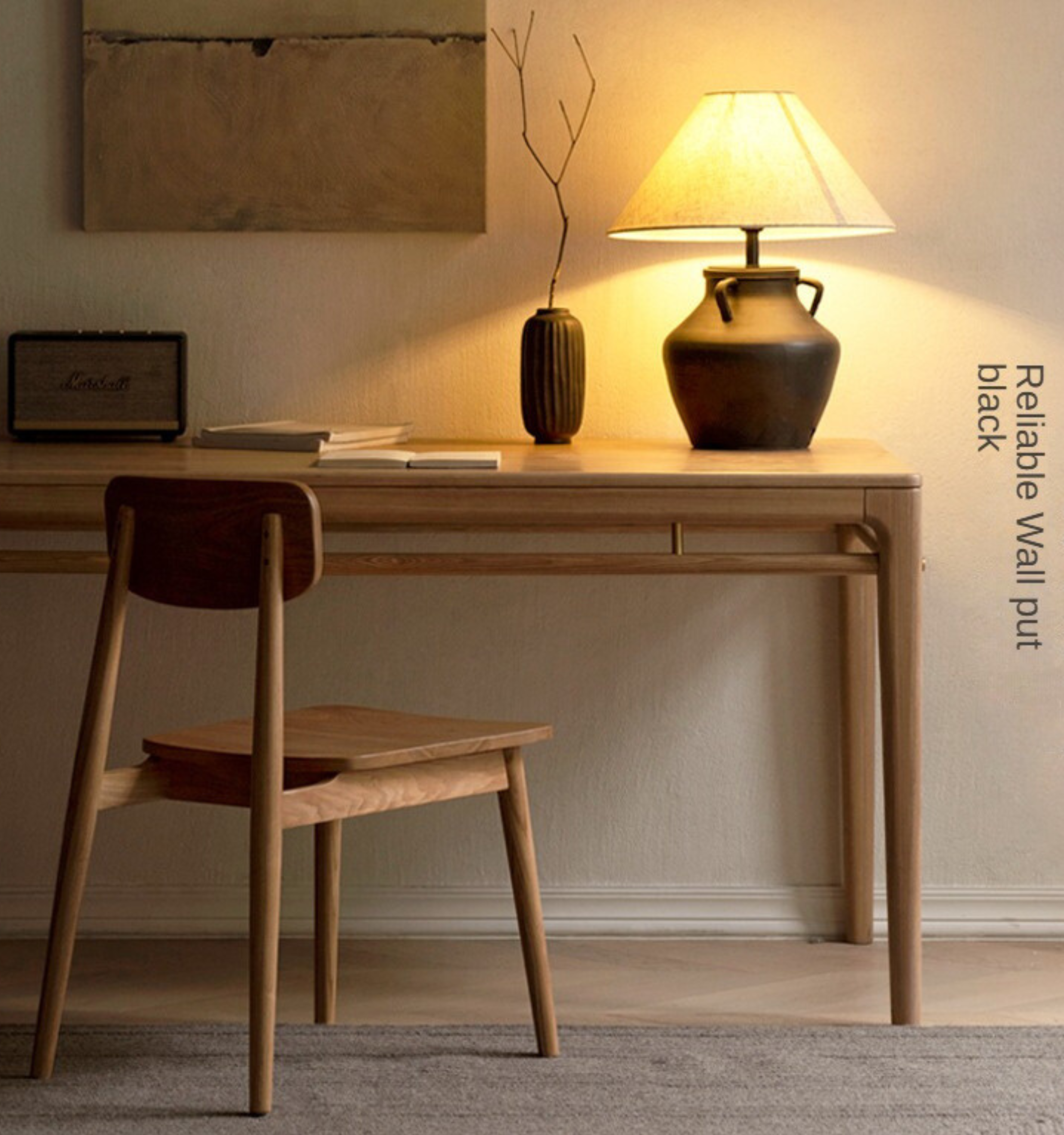 Ash Solid Wood Modern Dining Table