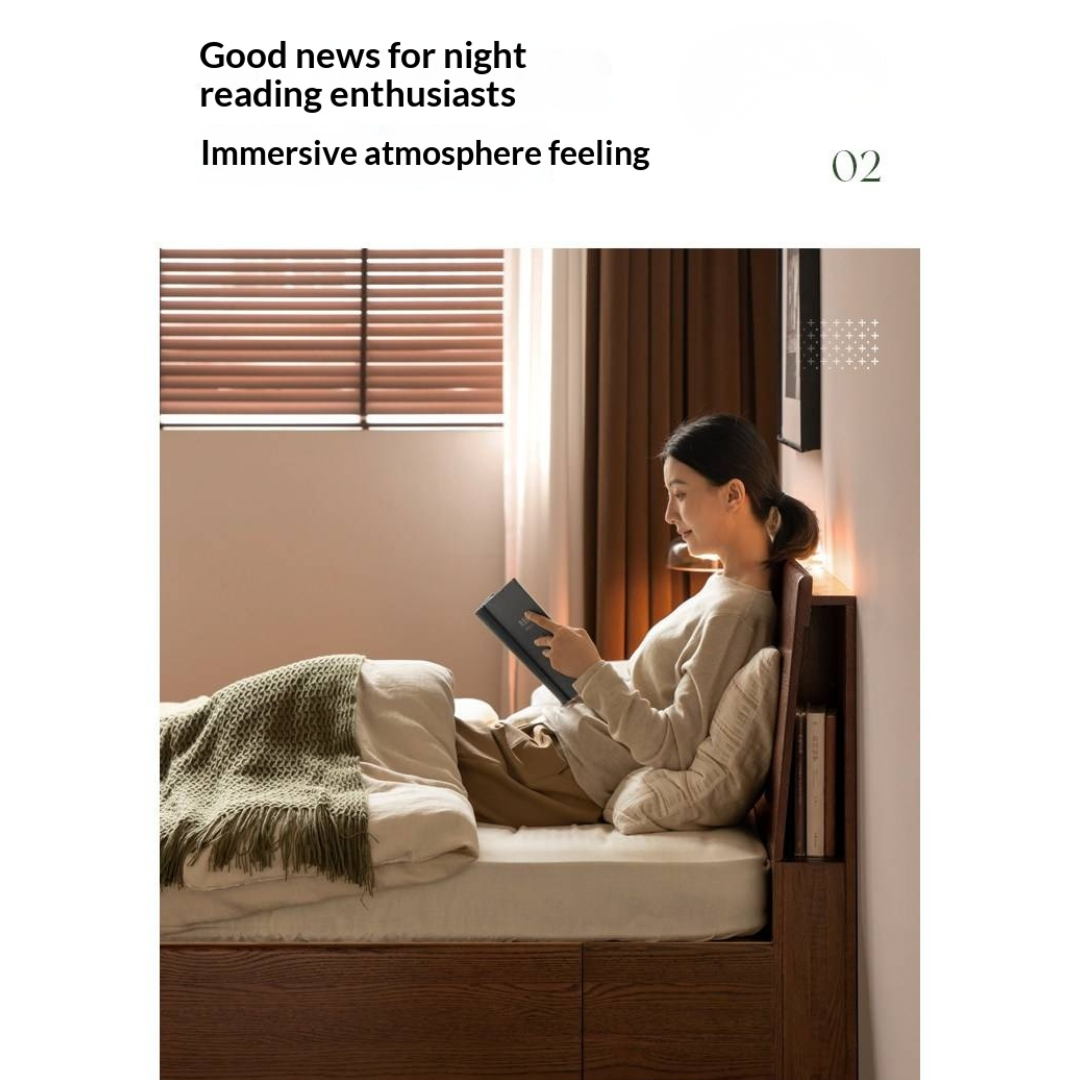 Oak, Rubberwood Solid Wood, Multifunctional Storage Box Bed