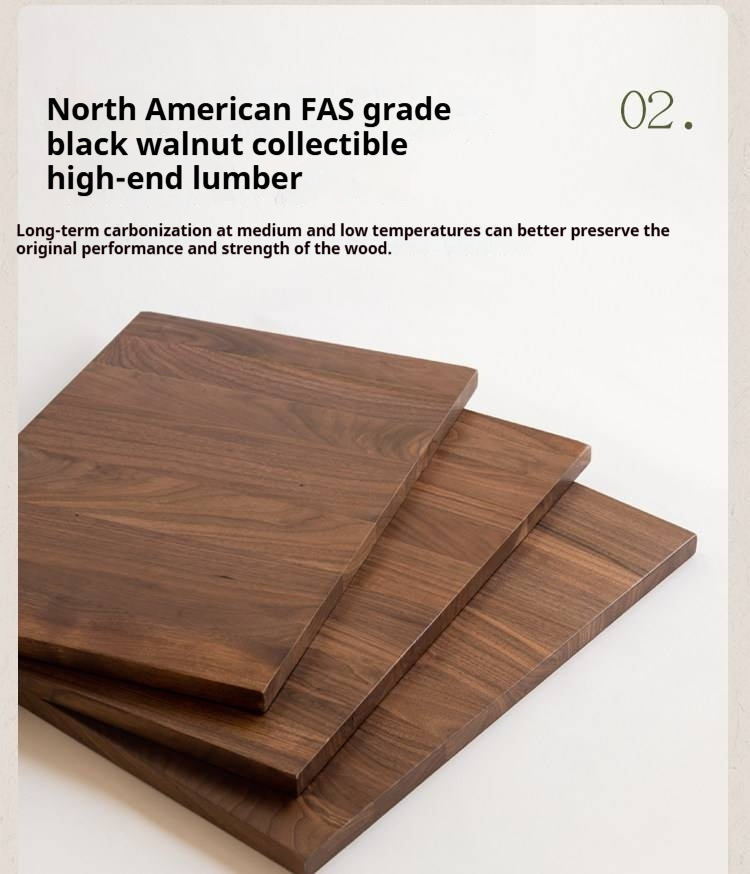 Black Walnut Solid Wood Box Bed — French Retro Style with Genuine Leather and Piano Key Design