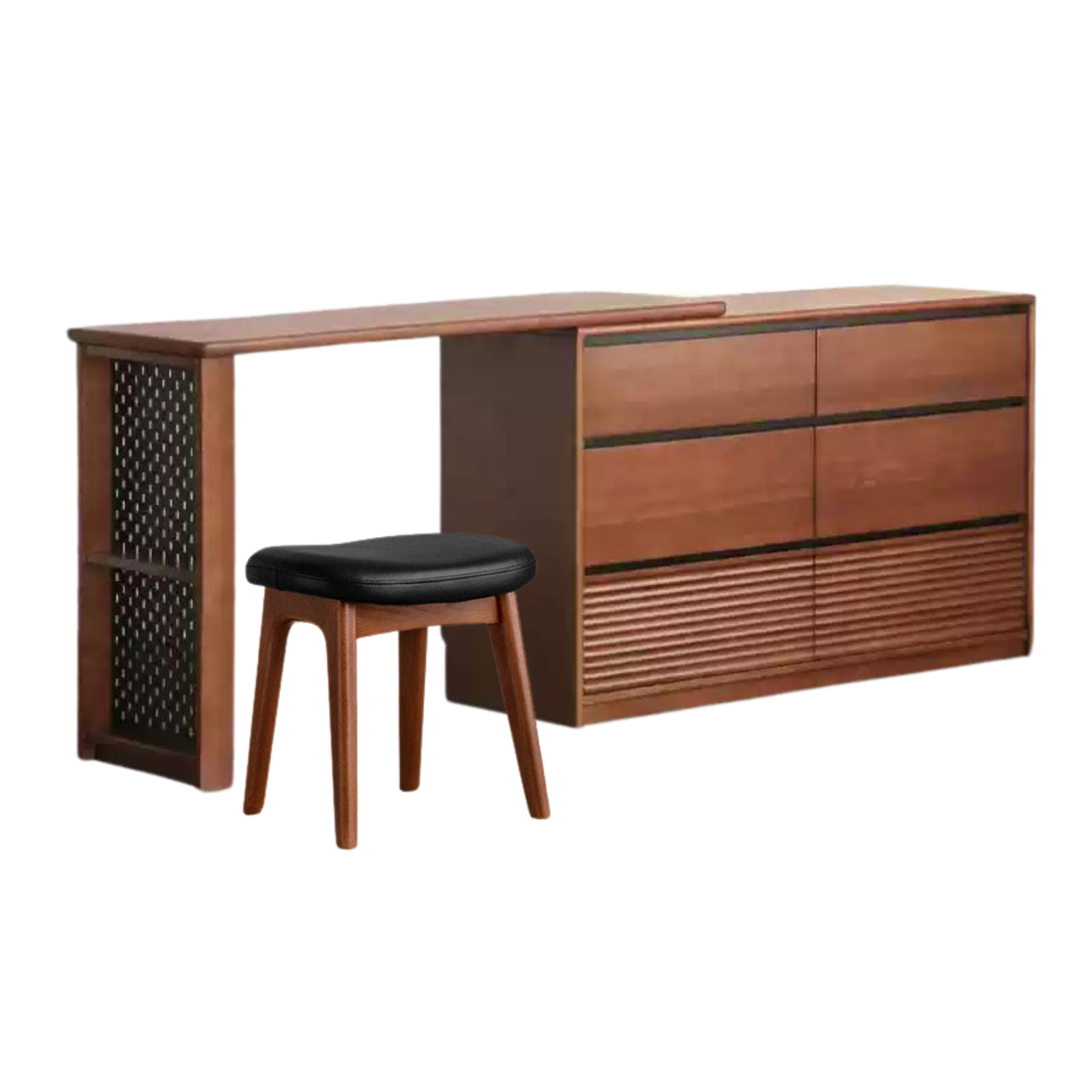 Tulipwood Solid Wood Vanity Table Cabinet Perforated Board