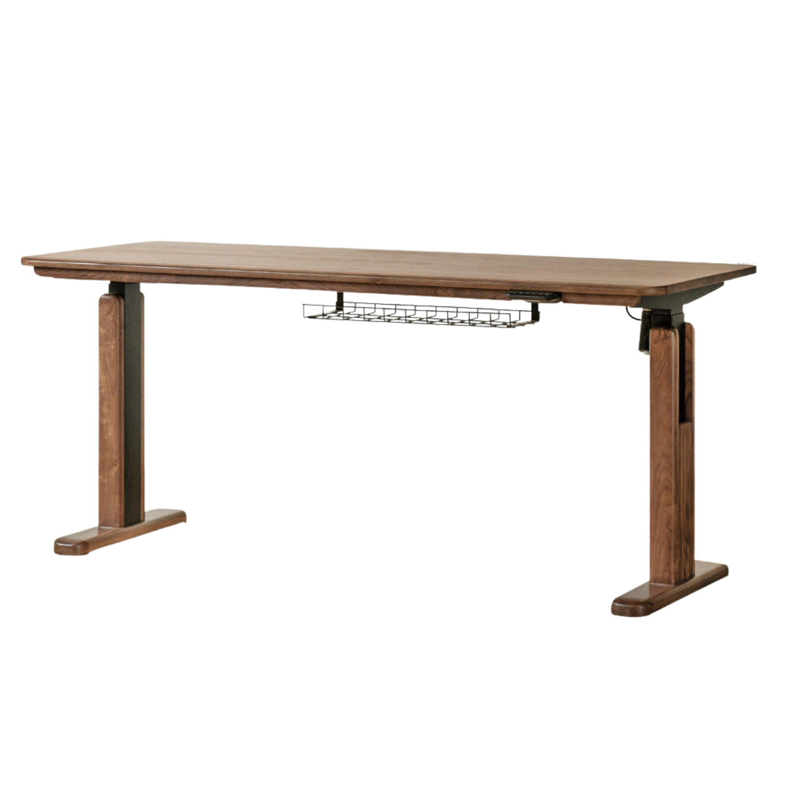 Black Walnut, Oak, Sandalwood, Ash Solid Wood Electric Elevating Desk