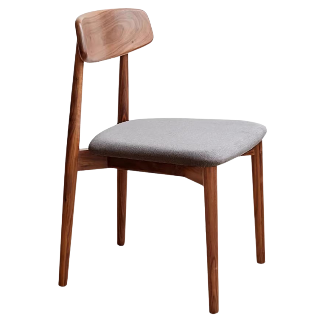 Black Walnut, Ash, Oak, Sandalwood Solid Wood, Solid Rubberwood - Chair 4 pcs set