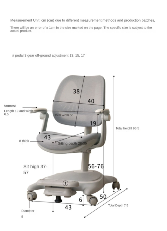 Soft Bag Lifting Movable Upright Children's Back Chair.