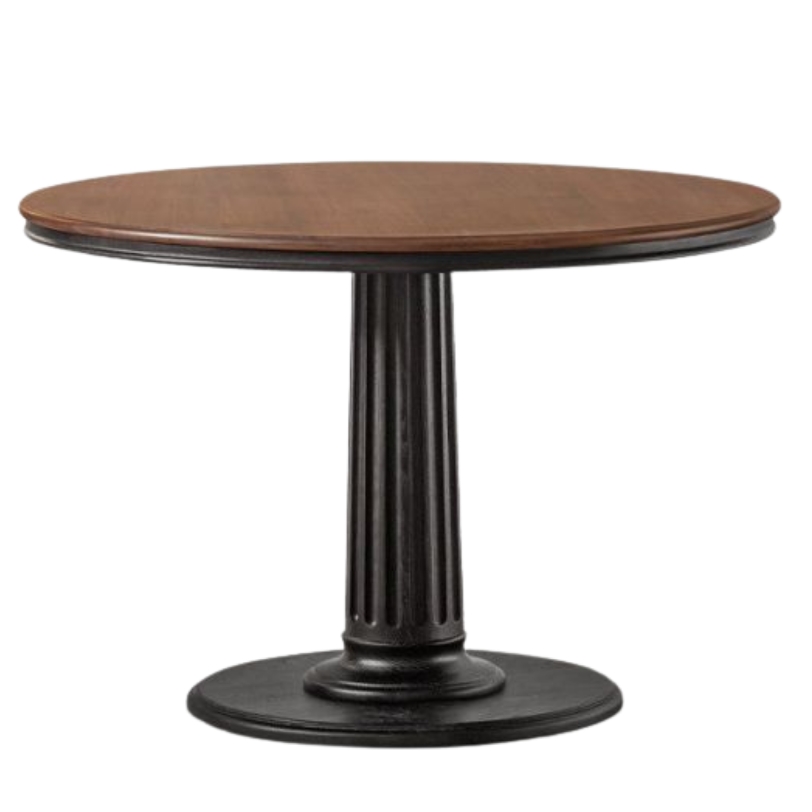 Black Walnut Solid Wood American Retro Round Dining Table