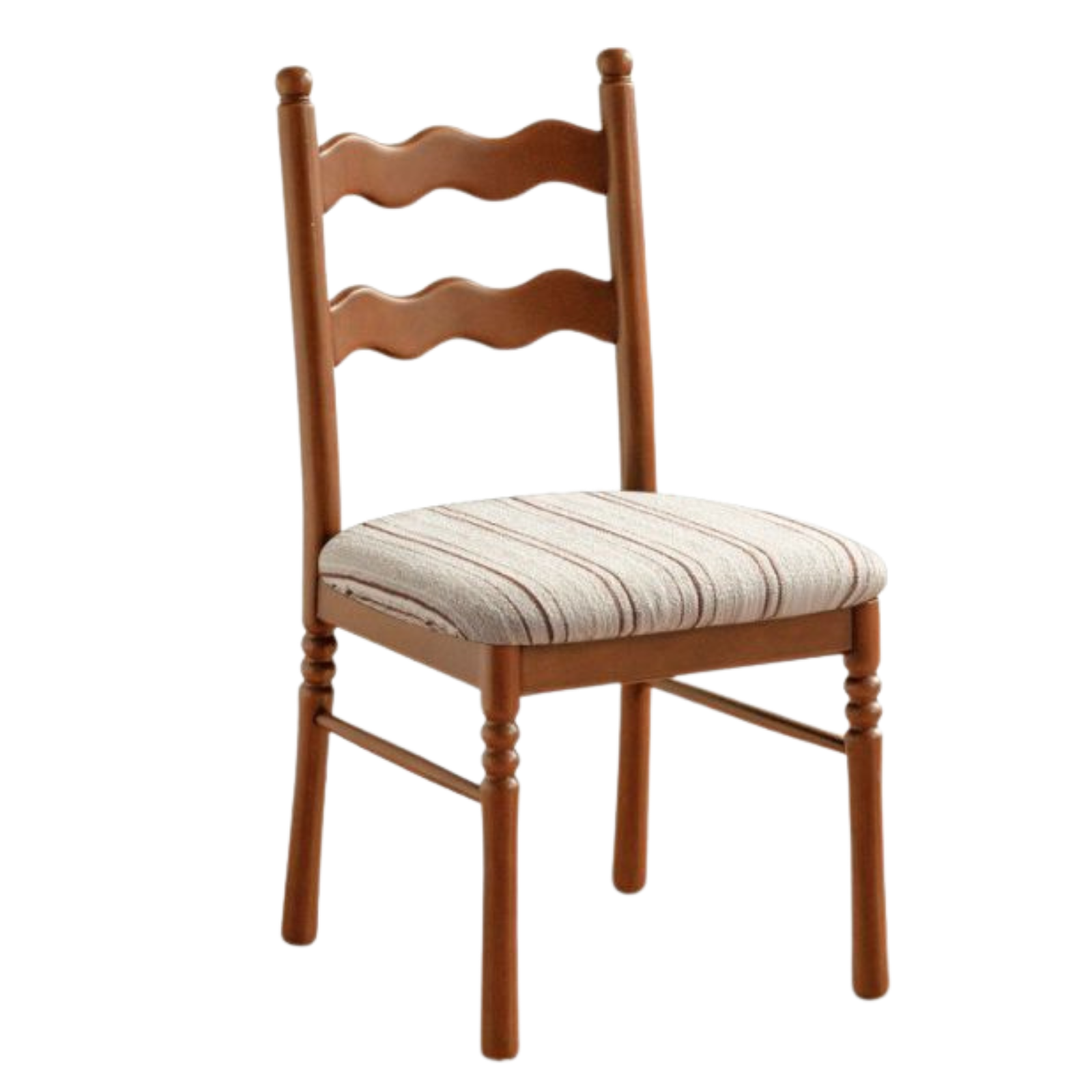 4 pcs-Beech, Ash Solid Wood French Retro Chair with Removable Washable Cushion