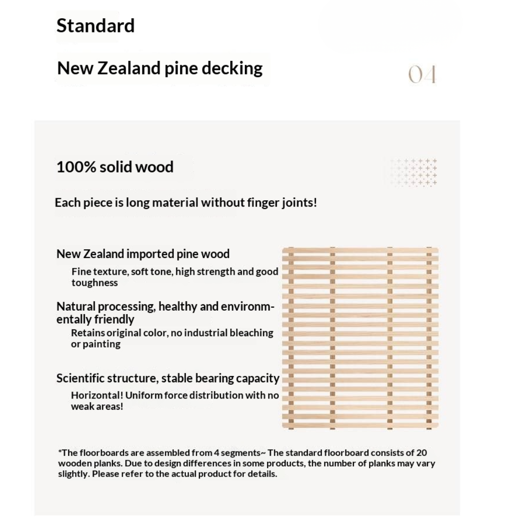 Oak Solid Wood Bed Modern