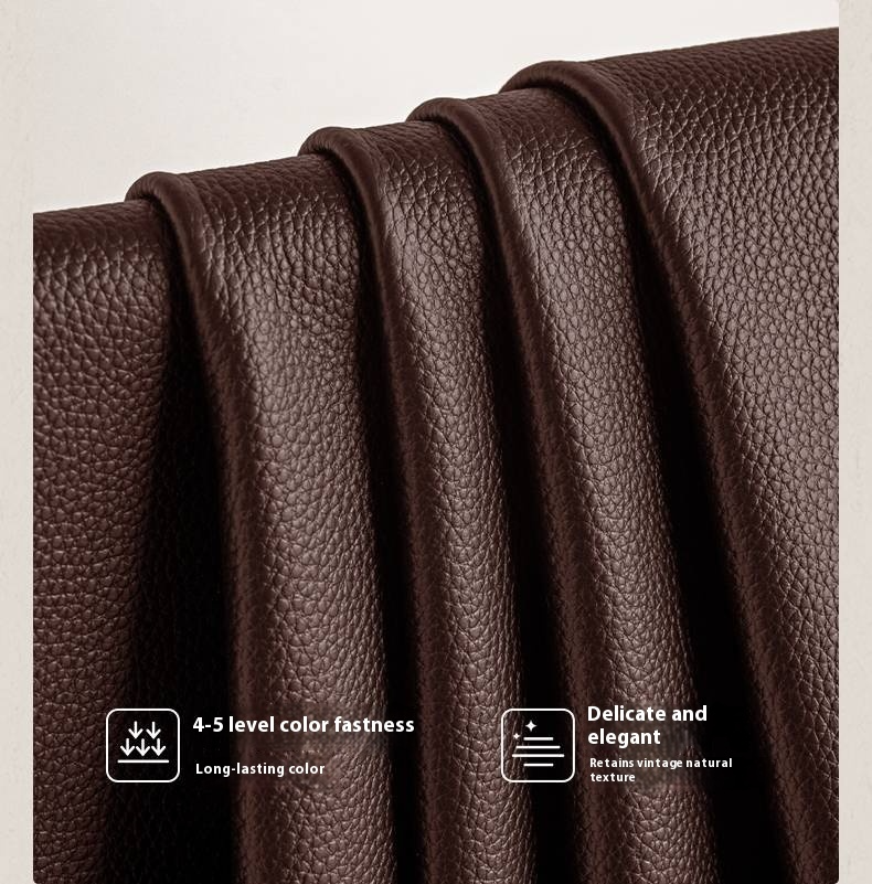 Leather Soft Bed French Retro Style