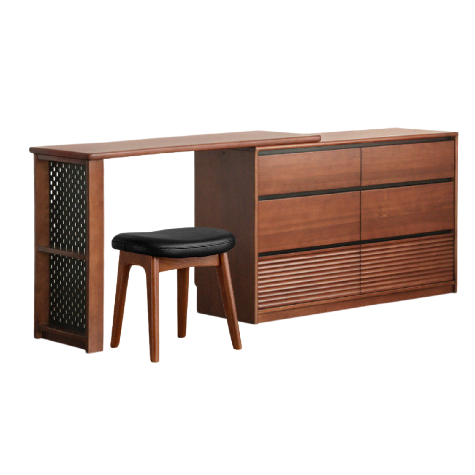 Tulipwood Solid Wood Vanity Table Cabinet Perforated Board