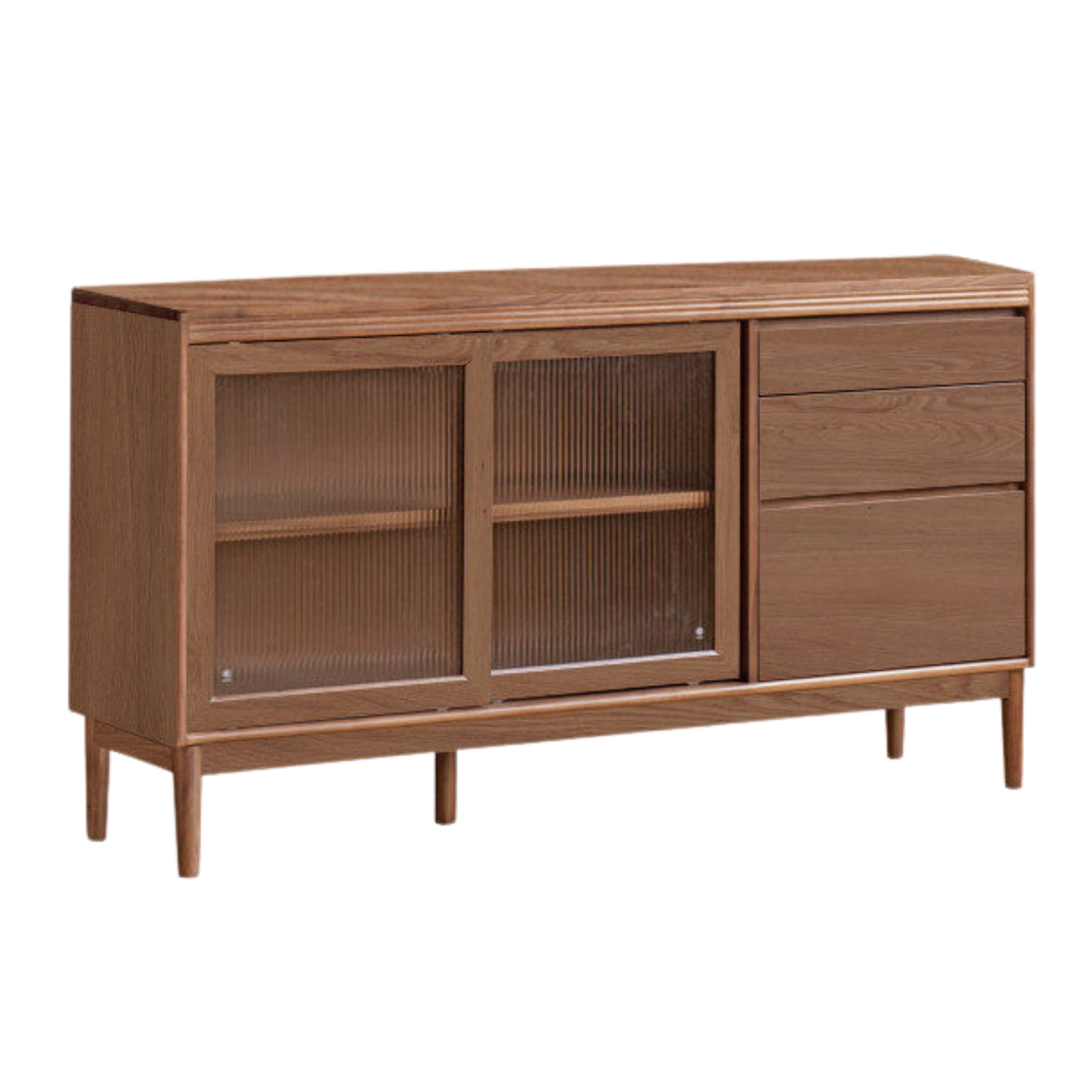 Black Walnut, Oak, Sandalwood, Ash, White Ash Solid Wood Rock Board Sideboard