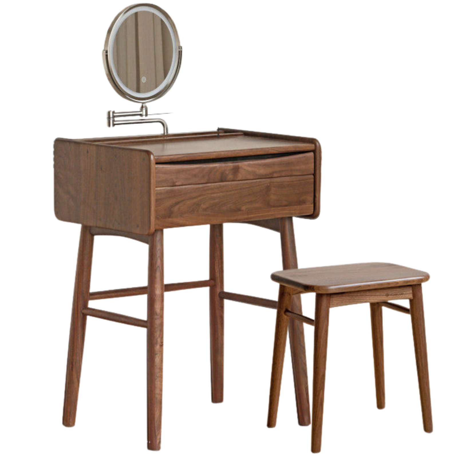 Black Walnut Solid Wood Vanity Table.