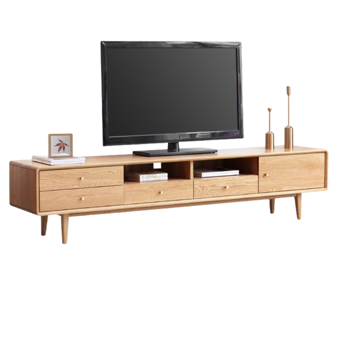 Oak Solid Wood TV Stand.